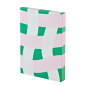 Preview: Nuuna, Notizbuch,Flex-Cover aus recyceltem Leder Seiten Punktraster,Picknick, bedruckt grün, rosa